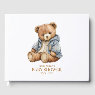 Teddy Bear Baby shower Uitnodiging kan nauwelijks  Gastenboek