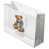 Teddy Bear Baby shower Uitnodiging kan nauwelijks  Groot Cadeauzakje (Voorkant Gekanteld)