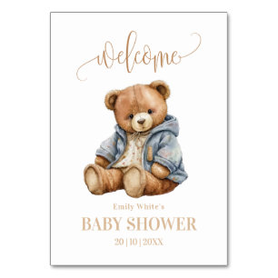 Teddy Bear Baby shower Uitnodiging kan nauwelijks  Kaart