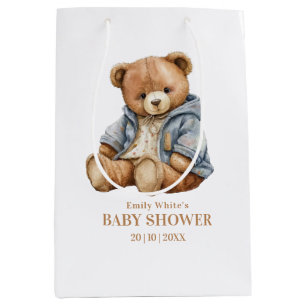 Teddy Bear Baby shower Uitnodiging kan nauwelijks  Medium Cadeauzakje