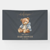 Teddy Bear Baby shower Uitnodiging kan nauwelijks  Spandoek (Horizontaal)