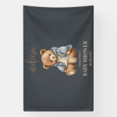 Teddy Bear Baby shower Uitnodiging kan nauwelijks  Spandoek (Verticaal)