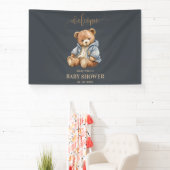 Teddy Bear Baby shower Uitnodiging kan nauwelijks  Spandoek (Insitu)
