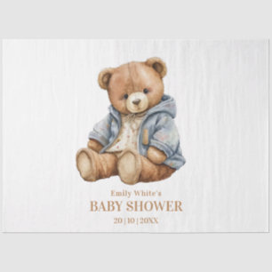 Teddy Bear Baby shower Uitnodiging kan nauwelijks  Tissuepapier