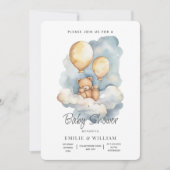 Teddy Bear Baby shower uitnodiging, we kunnen nauw Kaart (Voorkant)