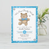Teddy Bear Baby Shower-uitvindingen Kaart (Staand voorkant)