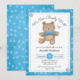 Teddy Bear Baby Shower-uitvindingen Kaart