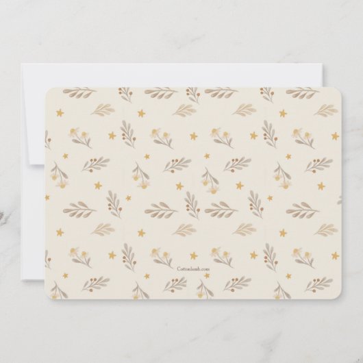 Teddy Bear Baby Shower-uitvindingen Kaart (Achterkant)