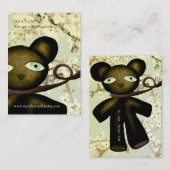 Teddy Bear  Baby shower Visitekaartje (Voorkant / Achterkant)