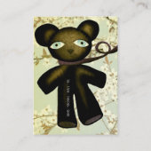 Teddy Bear  Baby shower Visitekaartje (Achterkant)