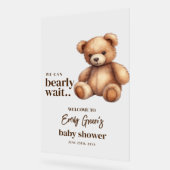 Teddy Bear Baby shower We kunnen bijna minimaal wa Acryl Bord (Hoek)