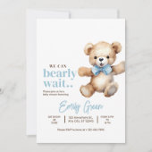 Teddy Bear Baby shower, we kunnen bijna niet wacht Kaart (Voorkant)