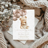 Teddy Bear Baby shower We kunnen bijna niet wachte Kaart