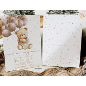 Teddy Bear Baby shower We kunnen bijna niet wachte Kaart