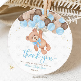 Teddy Bear Baby shower We kunnen nauwelijks wachte Bedankjes Labels