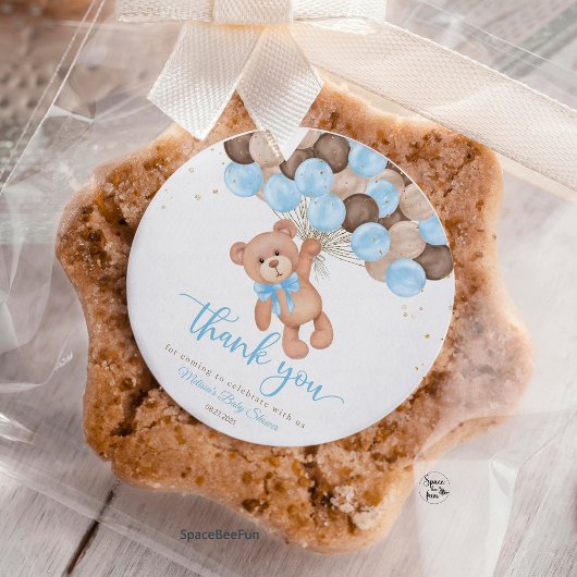 Teddy Bear Baby shower We kunnen nauwelijks wachte Bedankkaart