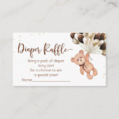 Teddy Bear Baby shower We kunnen nauwelijks wachte Informatiekaartje (Voorkant)