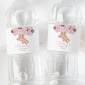 Teddy Bear Baby shower We kunnen nauwelijks wachte Waterfles Etiket