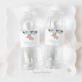 Teddy Bear Baby shower We kunnen nauwelijks wachte Waterfles Etiket