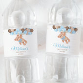 Teddy Bear Baby shower We kunnen nauwelijks wachte Waterfles Etiket