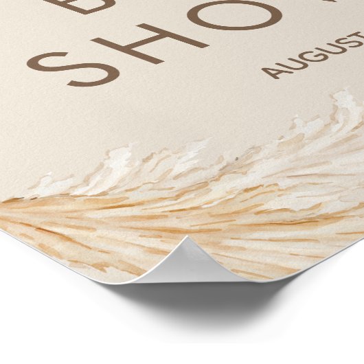 Teddy Bear Baby shower Welcome Poster (Hoek)