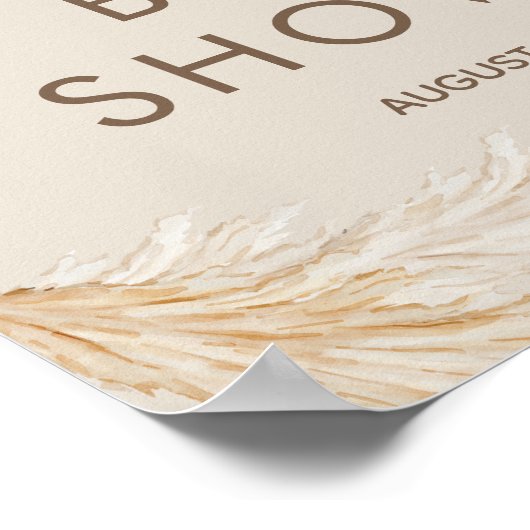 Teddy Bear Baby shower Welcome Poster (Hoek)