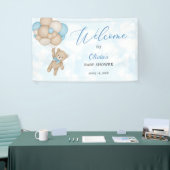 Teddy Bear Baby Shower Welcome Spandoek (Beurs)