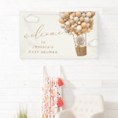 Teddy Bear Baby shower Welcome Spandoek (Insitu)