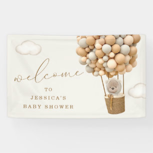 Teddy Bear Baby shower Welcome Spandoek