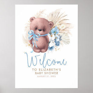 Teddy Bear Baby shower Welkomstteken Poster