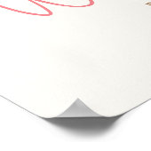 Teddy Bear Baby shower Welkomstteken Poster (Hoek)