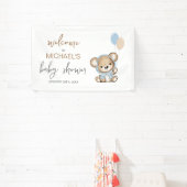 Teddy Bear Baby shower Welkomstteken Spandoek (Insitu)