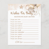 Teddy Bear Baby shower wenst Baby (Voorkant)