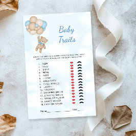 Teddy Bear Baby Traits Game