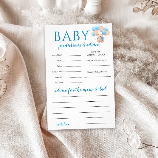 Teddy Bear Baby voorspellingen spel Flyer