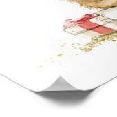 Teddy Bear Baby's First Christmas  Poster (Hoek)