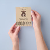 Teddy Bear - Babysitter Scheur Off Strips Flyer (Hand)