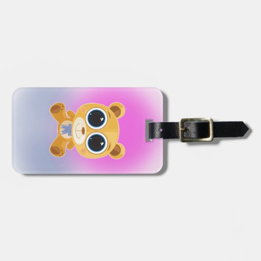 Teddy Bear Bagagelabel (Voorkant horizontaal)