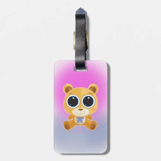 Teddy Bear Bagagelabel (Achterkant verticaal)