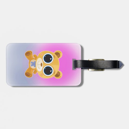 Teddy Bear Bagagelabel (Achterkant horizontaal)