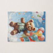 Teddy Bear ballon avontuur puzzel (Horizontaal)