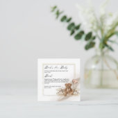 Teddy Bear Ballon Baby shower Book Request Informatiekaartje (Staand voorkant)