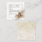 Teddy Bear Ballon Baby shower Book Request Informatiekaartje (Voorkant / Achterkant)