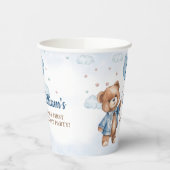 Teddy Bear ballon Beary eerste verjaardagsfeestje Papieren Bekers (Links)