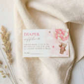 Teddy Bear ballon meisje luier Raffle Kaart