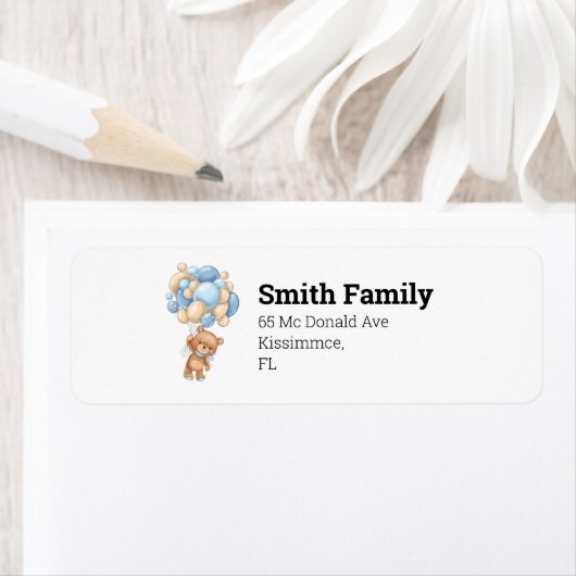 Teddy Bear-ballonetiket Etiket (Insitu)