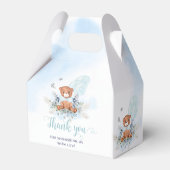 Teddy Bear ballonnen Barly Wachten Blauw Baby show Bedankdoosjes (Achterkant)