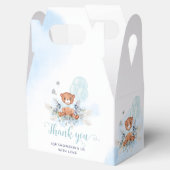 Teddy Bear ballonnen Barly Wachten Blauw Baby show Bedankdoosjes (Geopend)