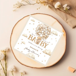 Teddy Bear ballonnen Barly Wait Boho Baby shower Servet
