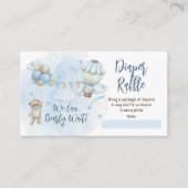 Teddy Bear ballonnen Jongen Barly Wachten Luier Ra Informatiekaartje (Voorkant)